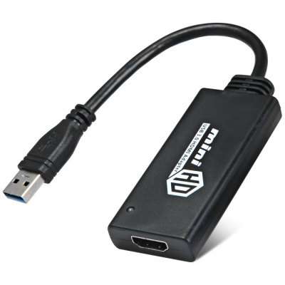 USB 3.0 Male to HDMI Female HD 1080P Converter for PC Laptop Tablet Notebook