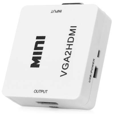 Full HD 1080P VGA to HDMI Video Audio Converter