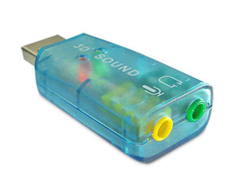 USB External Soundcard 5.1 Ch Output with Microphone/Line input