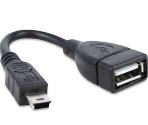 USB Mini to USB Female Adaptor
