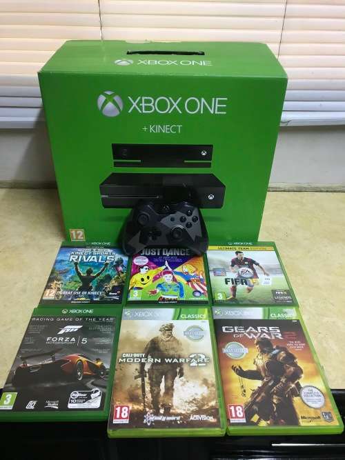 Xbox One 500gb + Kinect + 6 Games + Controller