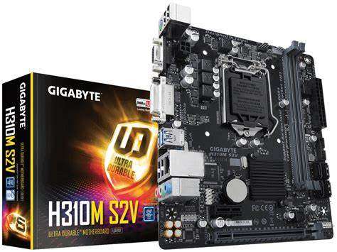 Gigabyte H310M S2V : All-In-One Lga1151(Coffee Lake) Mb - With Smartfan5 With 4X Temperature Se