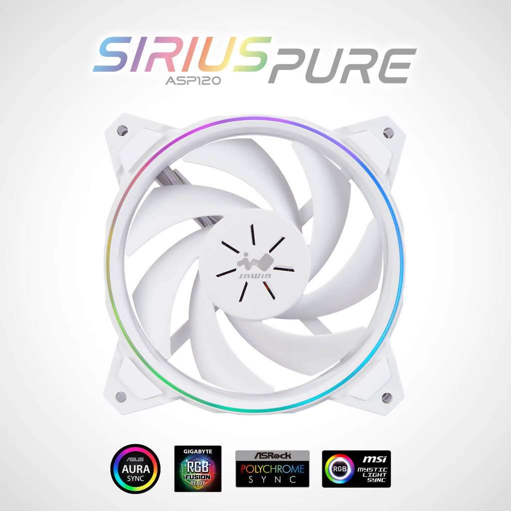 COMBO DEAL Armaggeddon T5X Pro II White Gaming PC Case with 6 Inwin fans and Cpu cooler