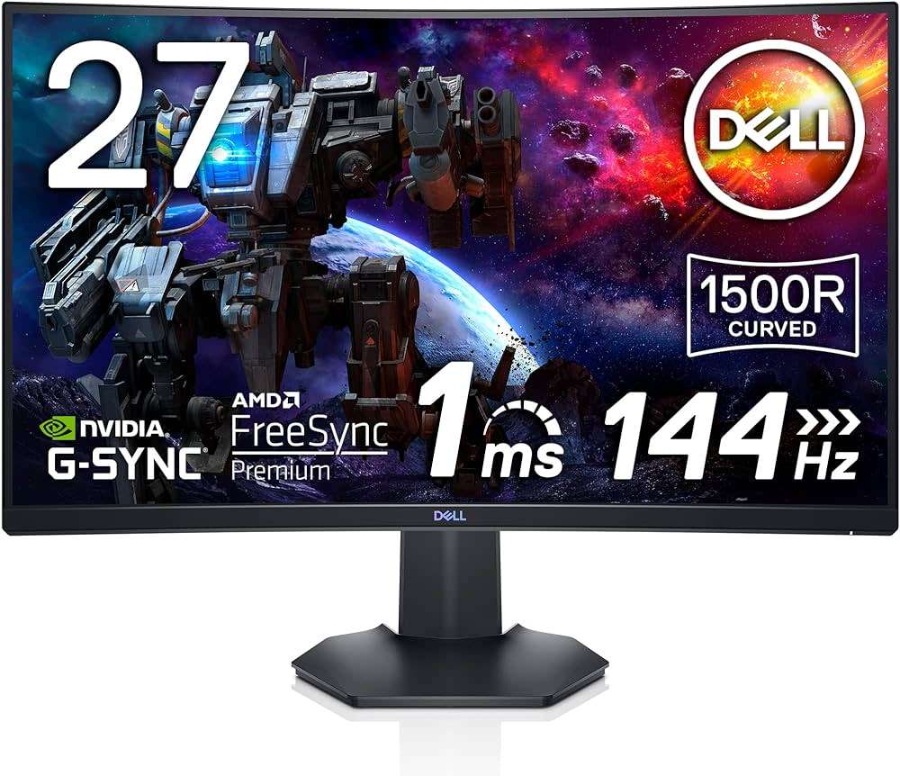 Dell 27 Curved Gaming 144Hz FHD Monitor  S2721HGF