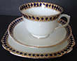 ROYAL ALBERT CROWN CHINA TRIO - CUP, SAUCER & TEA/SIDE PLATE 6146 CIRCA 1927-1935
