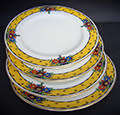 VINTAGE AYNSLEY ENGLAND SET OF 4 TEA SIDE PLATES A4643P