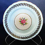 VINTAGE AYNSLEY ENGLAND BONE CHINA TEA/SIDE PLATE WITH GOLD TRIM 16.5CM