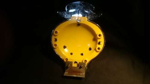 RSA AA badge. Chromed Plastic. Like new.