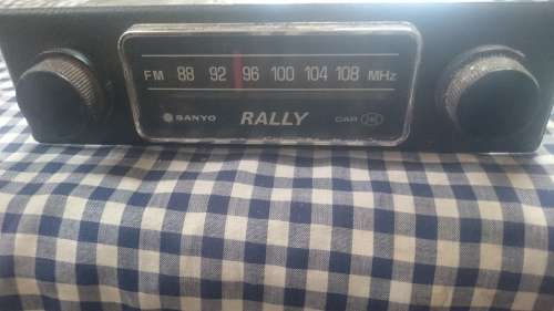 Rally 2 Knob Car Radio SANYO Working Vintage Retro All Original