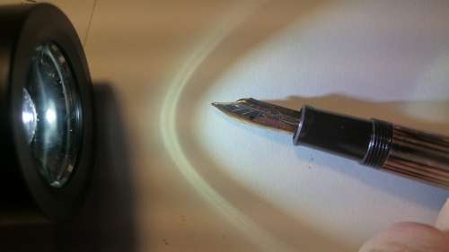 Pelikan 400 Honey, Amber Tortoise Brown. Gold. 1950's. Not Restored. 14 K Nib.