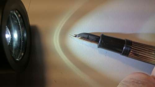 Pelikan 400 Honey, Amber Tortoise Brown. Gold. 1950's. Not Restored. 14 K Nib.