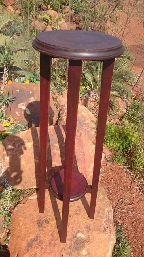 Orchid Plant Stand Burmese Teak Vintage Minimalist Never Painted