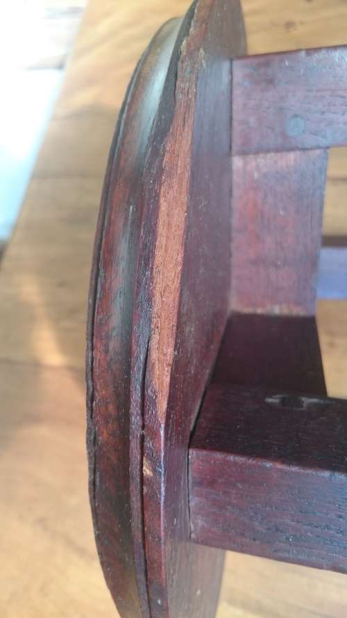 Orchid Plant Stand Burmese Teak Vintage Minimalist Never Painted