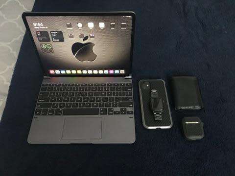 Brydge 12.9 Pro+ Wireless Keyboard with Trackpad for iPad Pro 12.9-inch (2020 & 2018) | SPACE GRAY