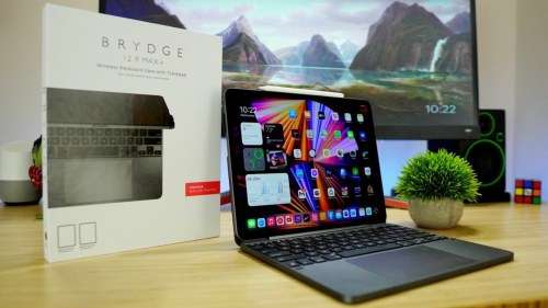 Brydge 12.9 Pro+ Wireless Keyboard with Trackpad for iPad Pro 12.9-inch (2020 & 2018) | SPACE GRAY