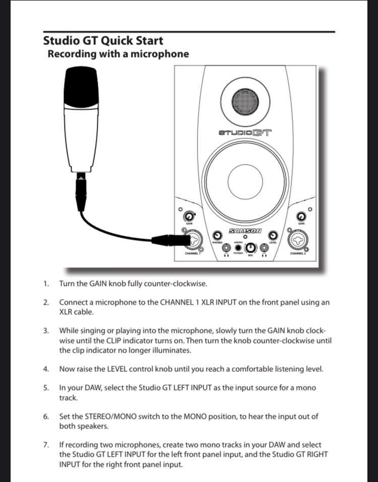 SAMSON STUDIO GT - RECORDING STUDIO
