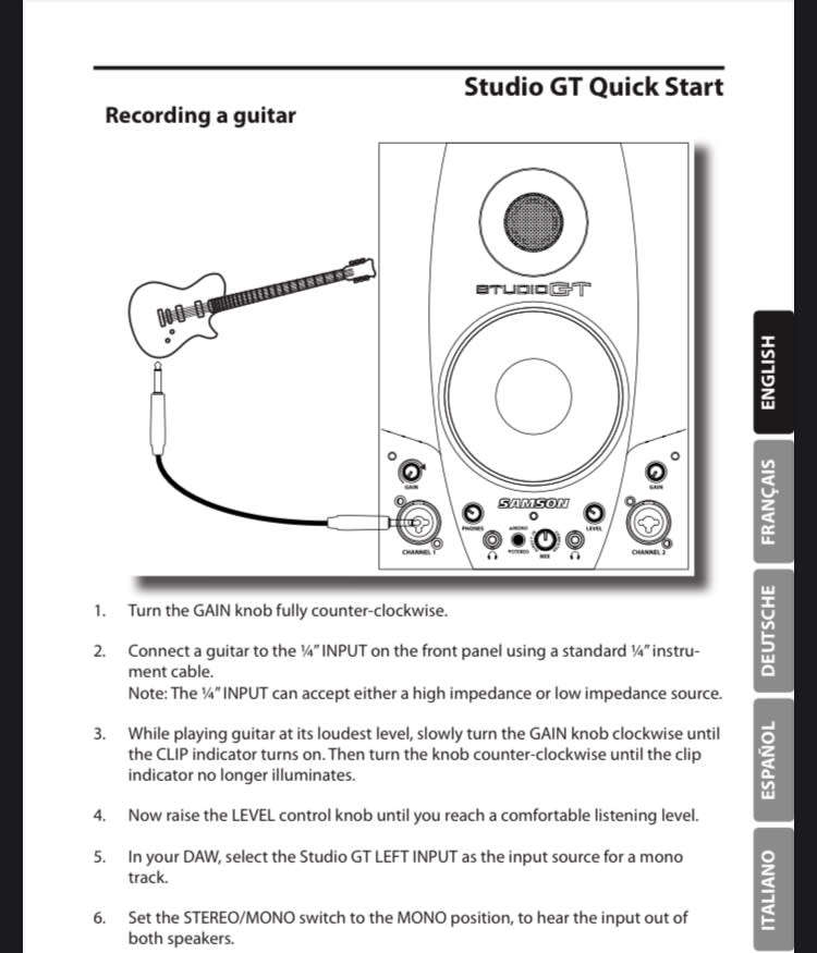 SAMSON STUDIO GT - RECORDING STUDIO