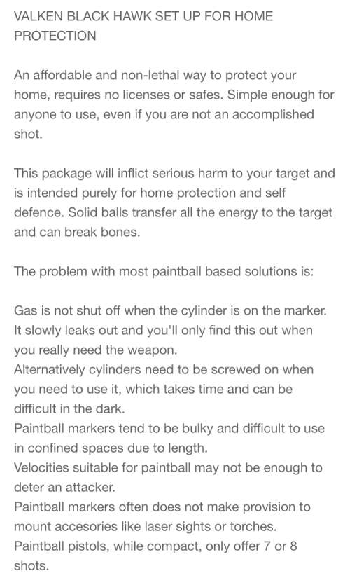 Self Defence / Valken SW 1 V-Tac / Paintball Gun Marker - Upgrade