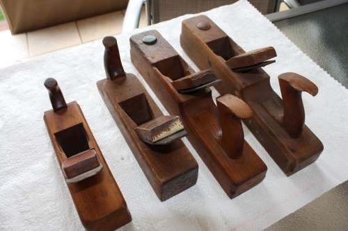 4 x Old Wooden Planes