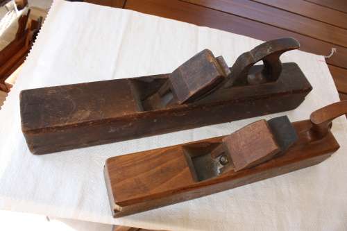 2 x Antique Wooden Block Planes