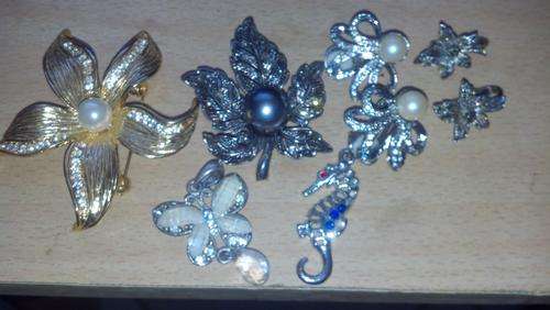 brooches and earings