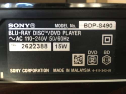 Blu-Ray Disk / DVD Player BDP-S49 (Blu-Ray Full HD 3D)