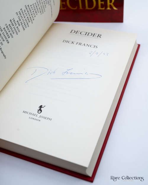Decider by Dick Francis - Signed Copy