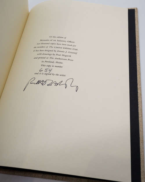 Memoirs of an Infantry Officer by Siegfried Sassoon (Signed Limited Edition)