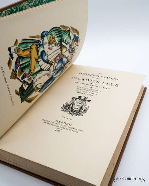The Posthumous Papers of the Pickwick Club by Charles Dickens - 2 Vol (Signed Limited Edition)
