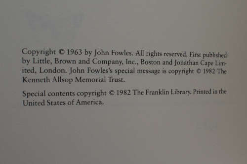 The Collector by John Fowles (Signed Copy)