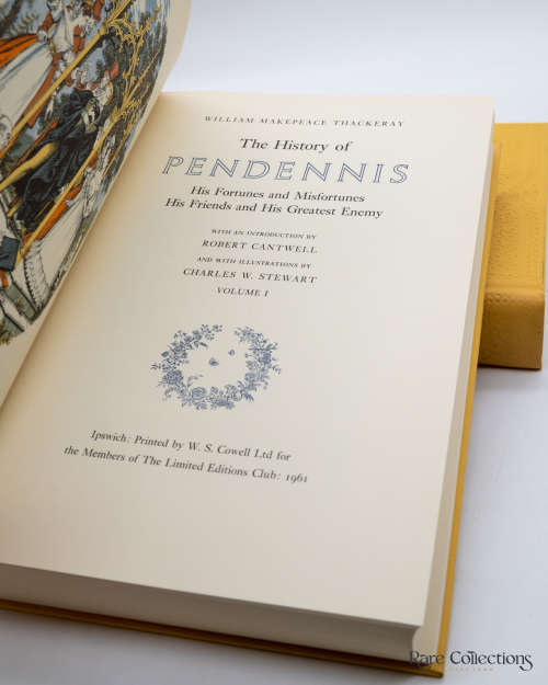 The History of Pendennis by William Makepeace Thackery (Signed Limited - Illus Charles W. Stewart)