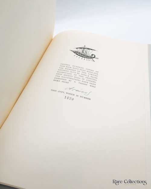 The Argonautica by Rhodius, Apollonius (Limited Ed - Signed by Illustrator A. Tassos)