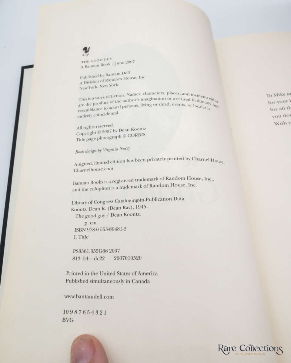 The Good Guy by Dean Koontz - signed copy