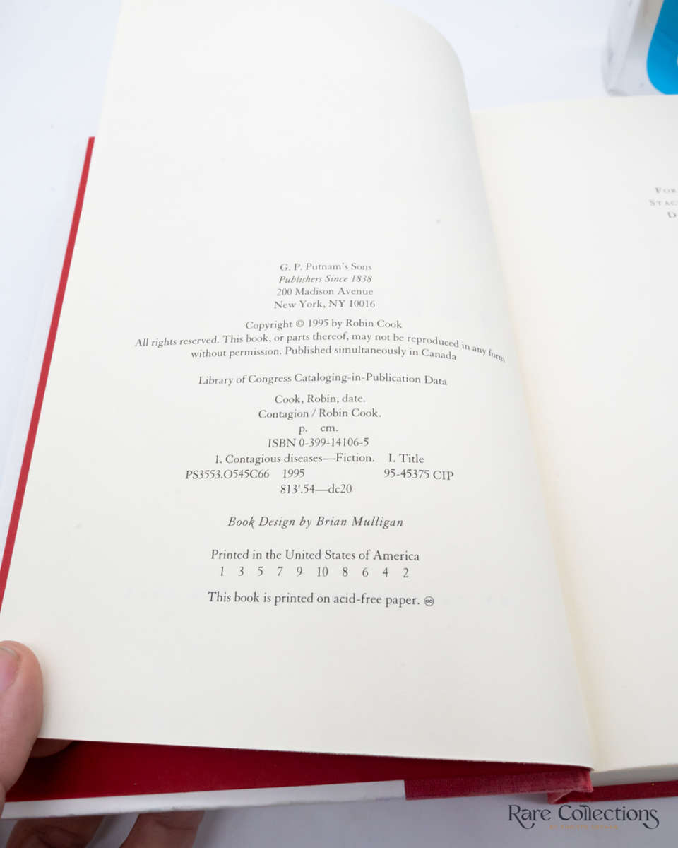 Contagion by Robin Cook - signed