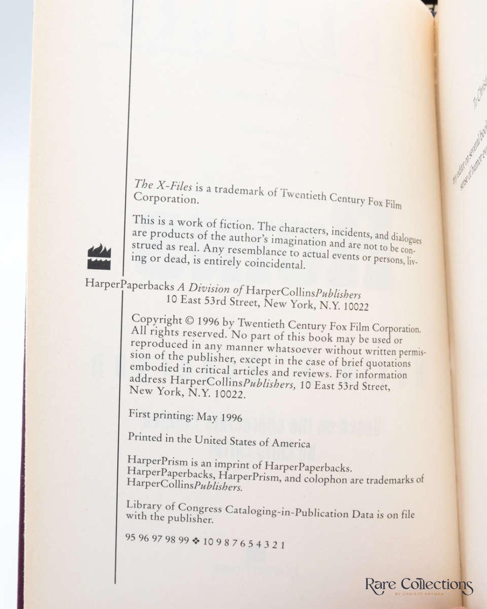 X-Files: the Ruins by Kevin J. Anderson - signed