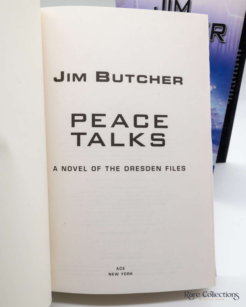 Peace Talks (#16 Dresden Files) by Jim Butcher - signed