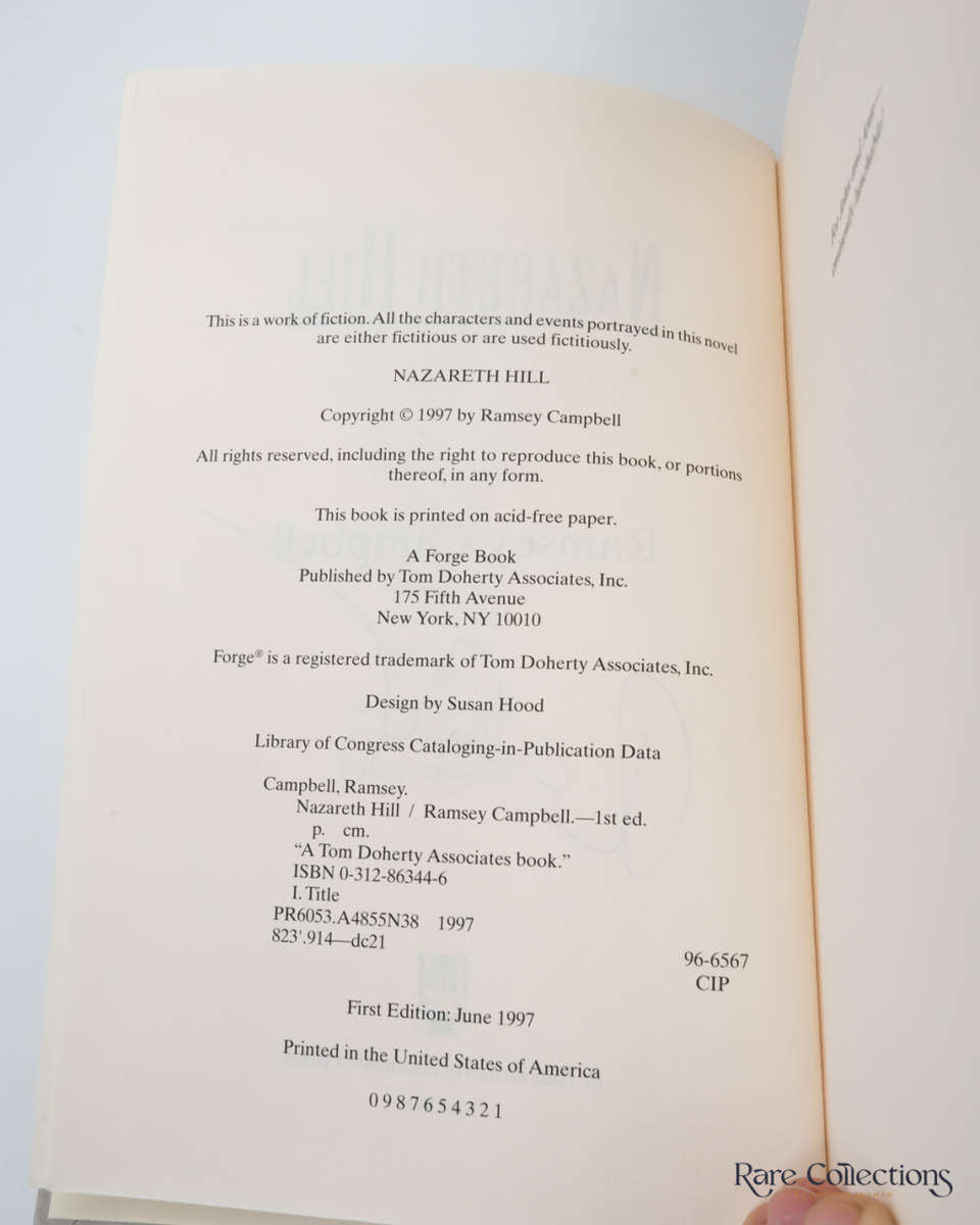 Nazareth Hill by Ramsey Campbell - signed