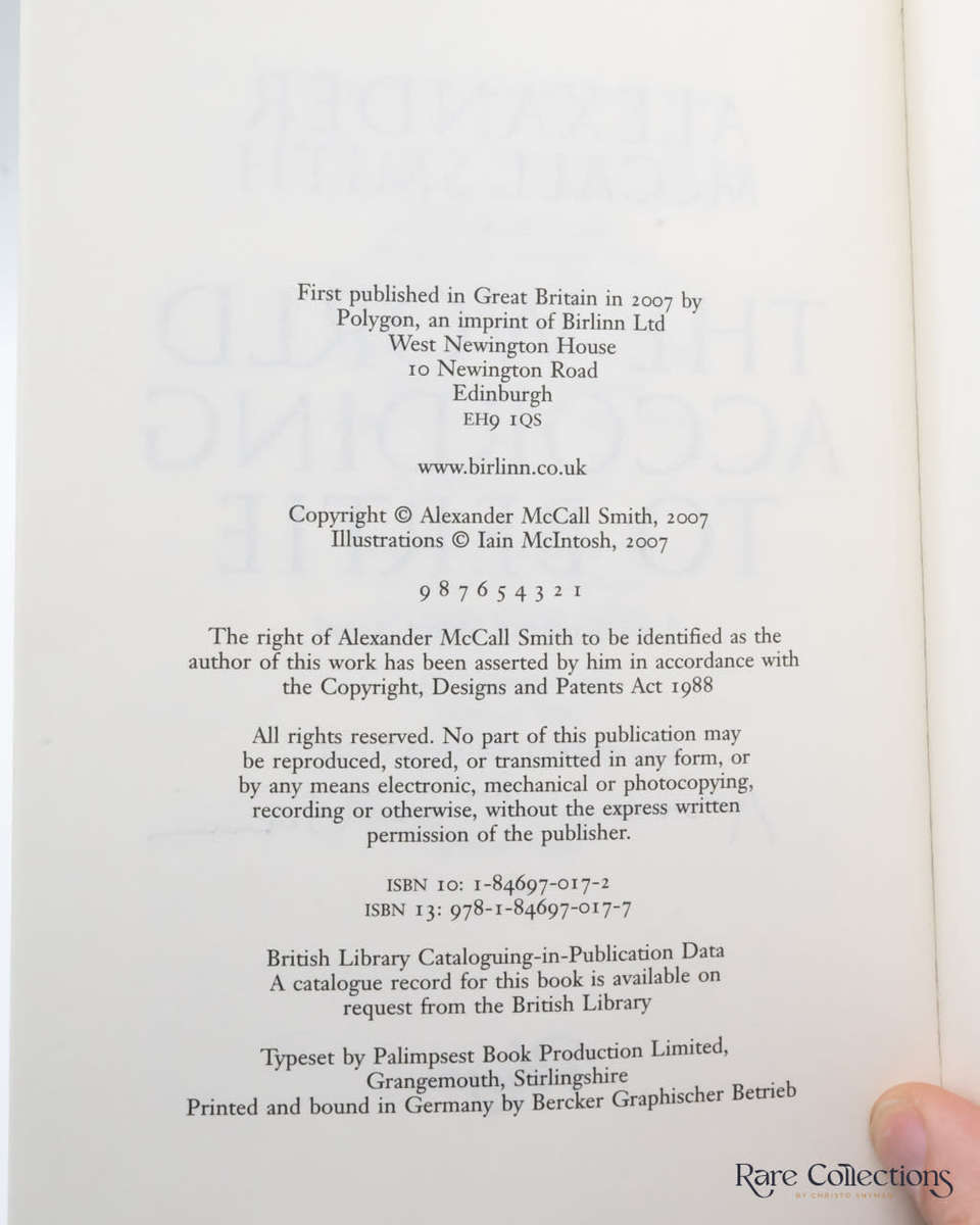 The World According to Bertie by Alexander McCall Smith - signed