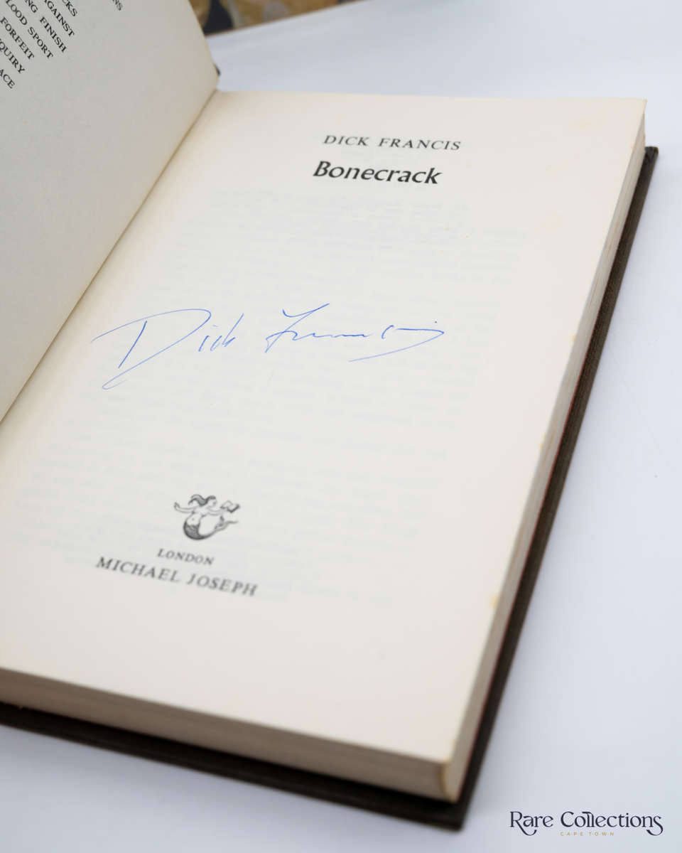 Bonecrack  by Dick Francis (Signed)