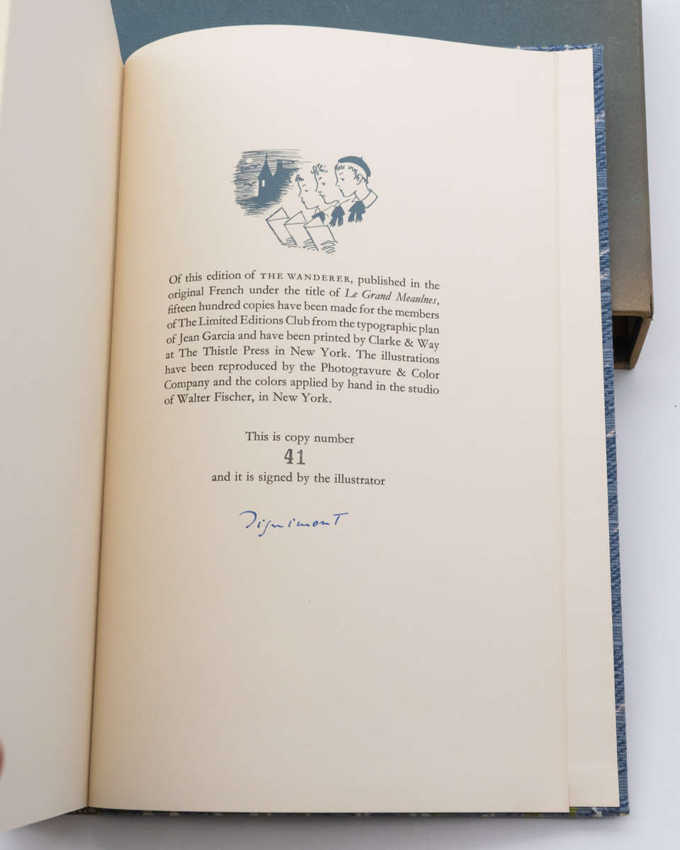 The Wanderer: Le Grand Meaulnes by Alain-Fournier - Signed by Illustrator Andre Dignimont