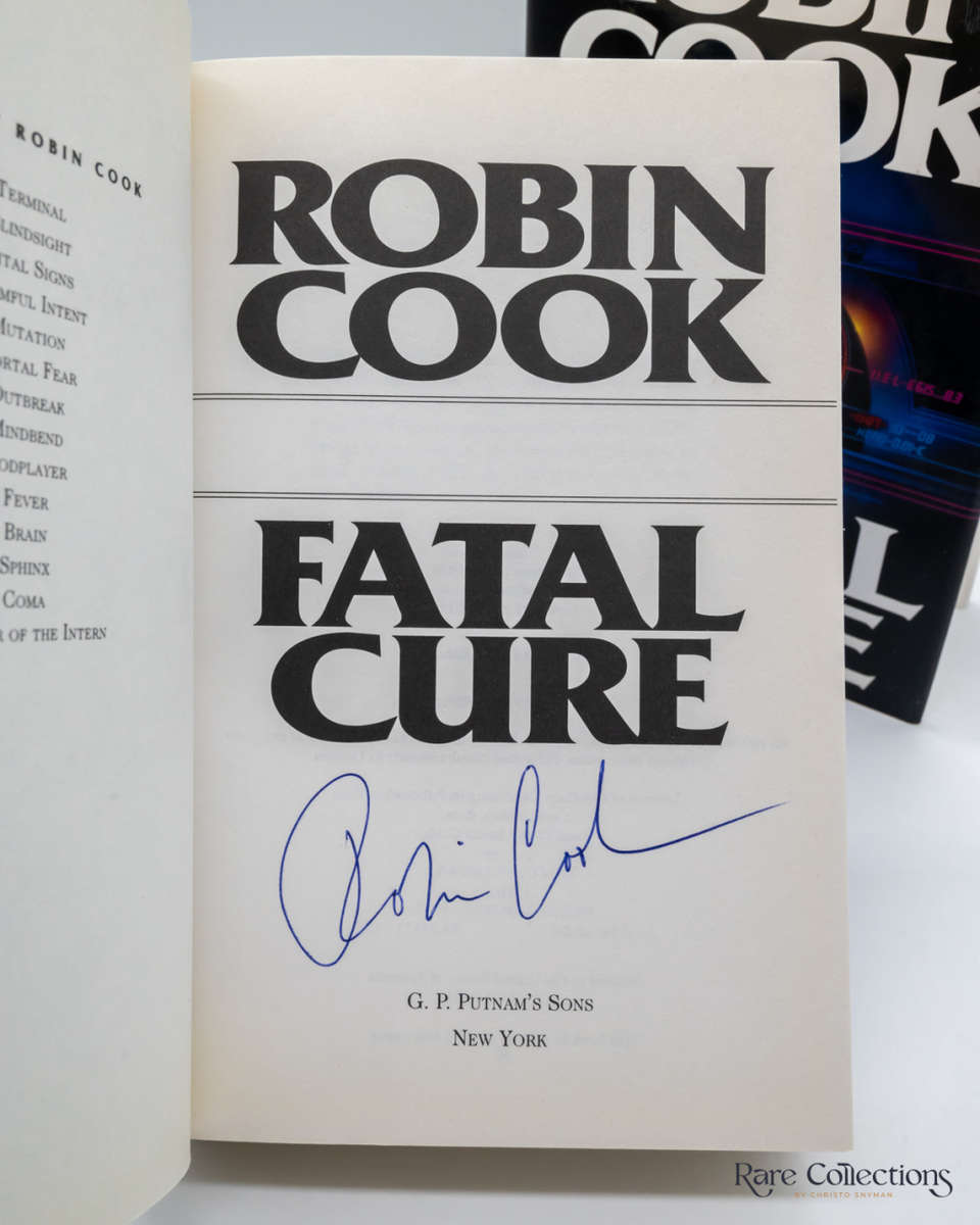 Fatal Cure by Robin Cook - signed
