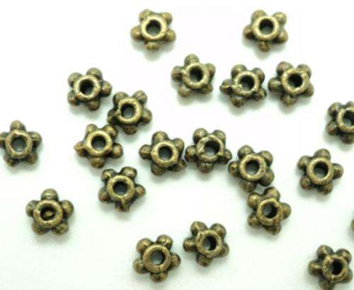 Bronze Daisy Spacer - 40pcs