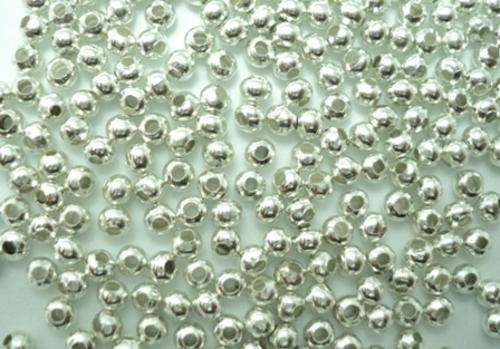 Silverplated Ball Spacers (2mm) - 100pcs