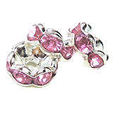 ROSE PINK  Rondelle Spacer - 6mm