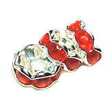 RED  Rondelle Spacer - 6mm