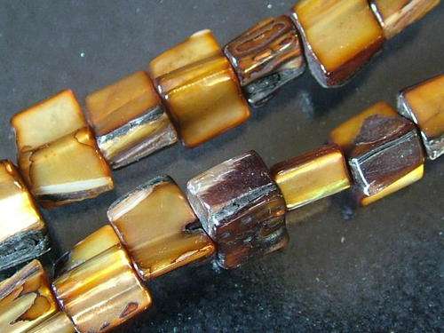 BRONZE Shell Nuggets  - 40cm string