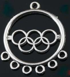 Antique Silver CHANDELIER Earring COMPONENTS