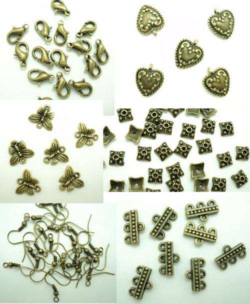 QUALITY BRONZE FINDINGS KIT - 981pcs