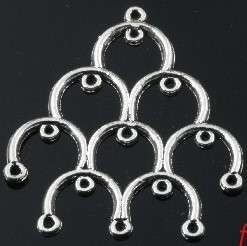 Tibetan Silver Chandelier Component - 47mm