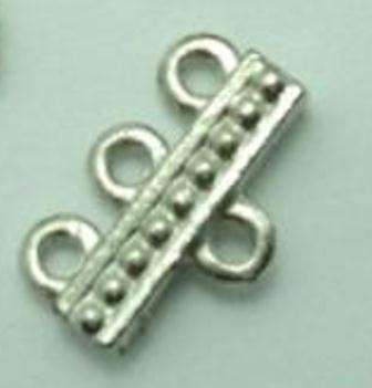 Nickel 3-to-1 Connector (15mm) - 6pcs
